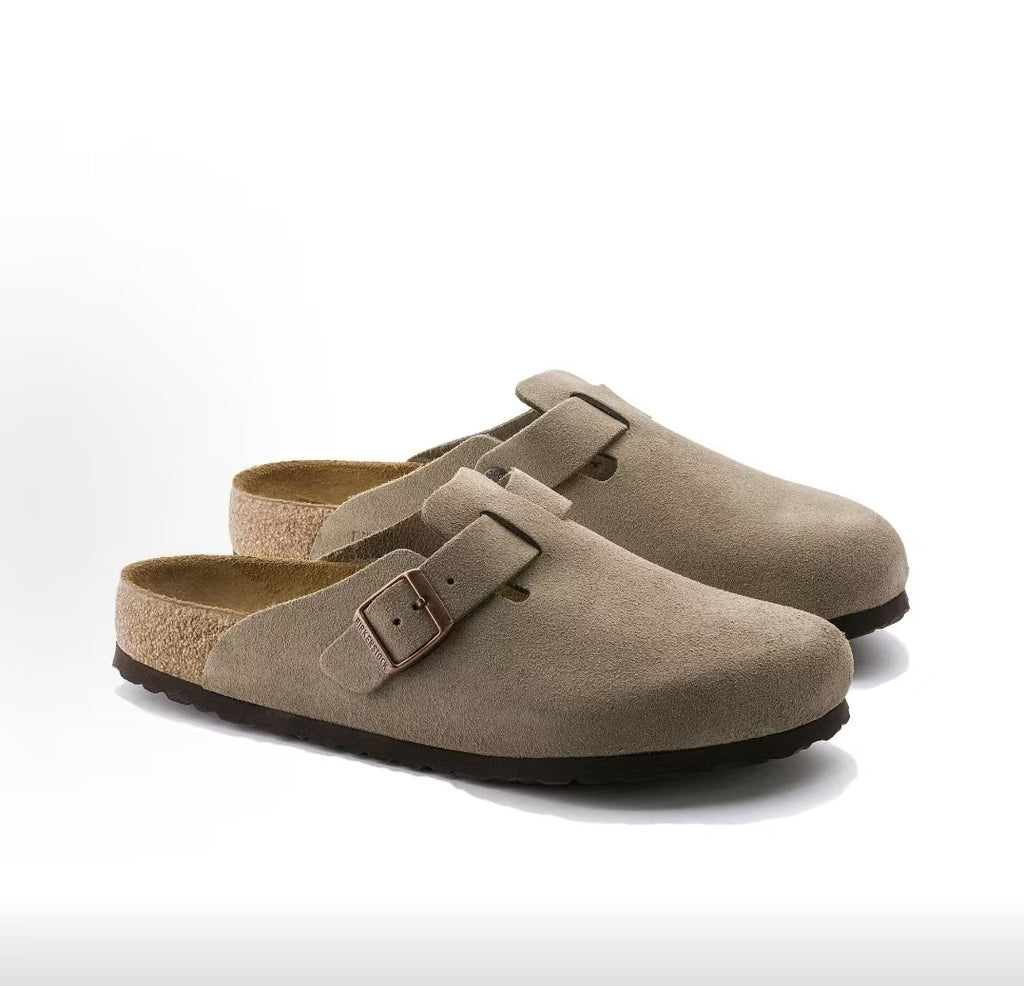Boston - Taupe Suede Narrow Fit