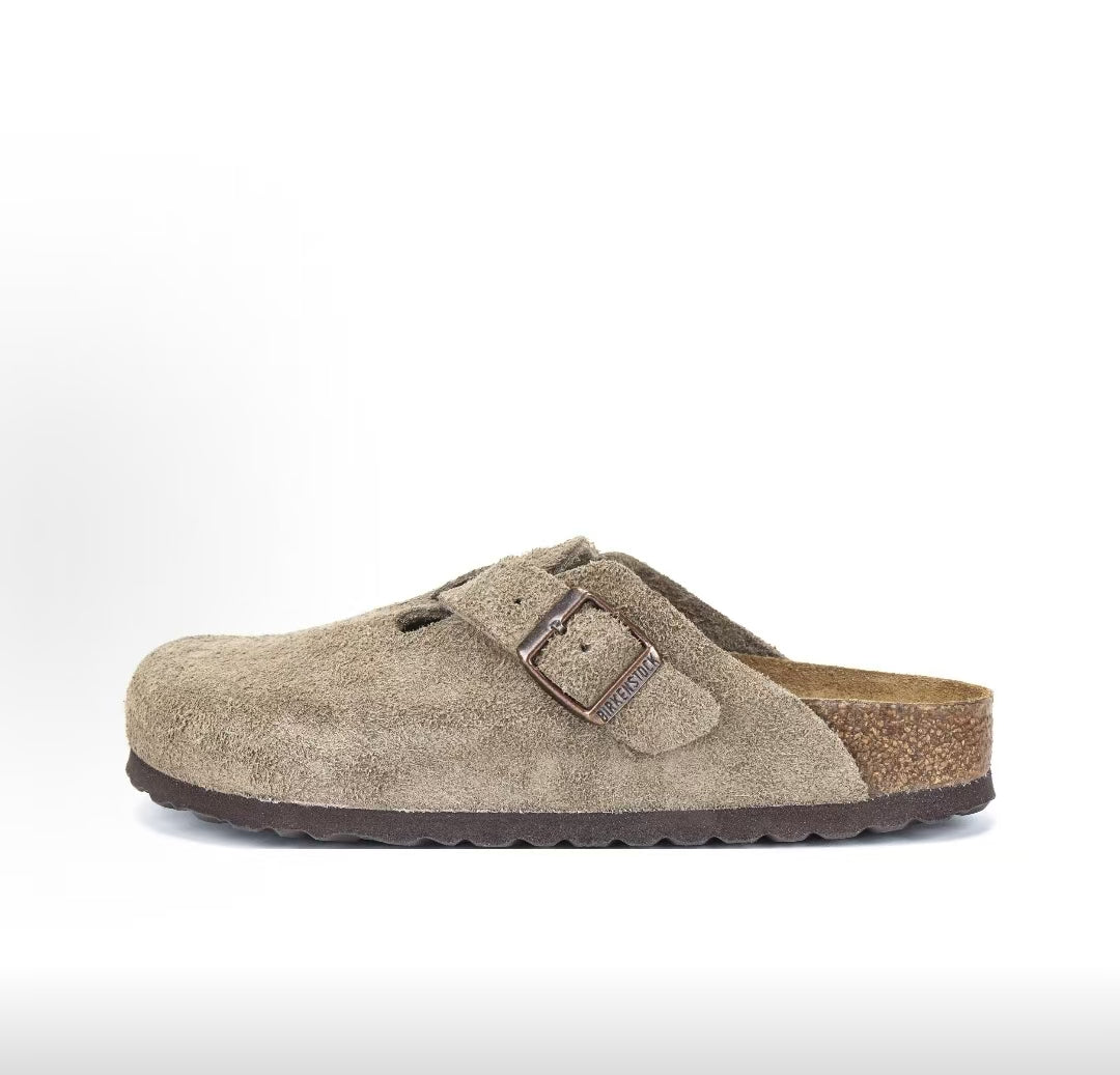 Boston - Taupe Suede Narrow Fit