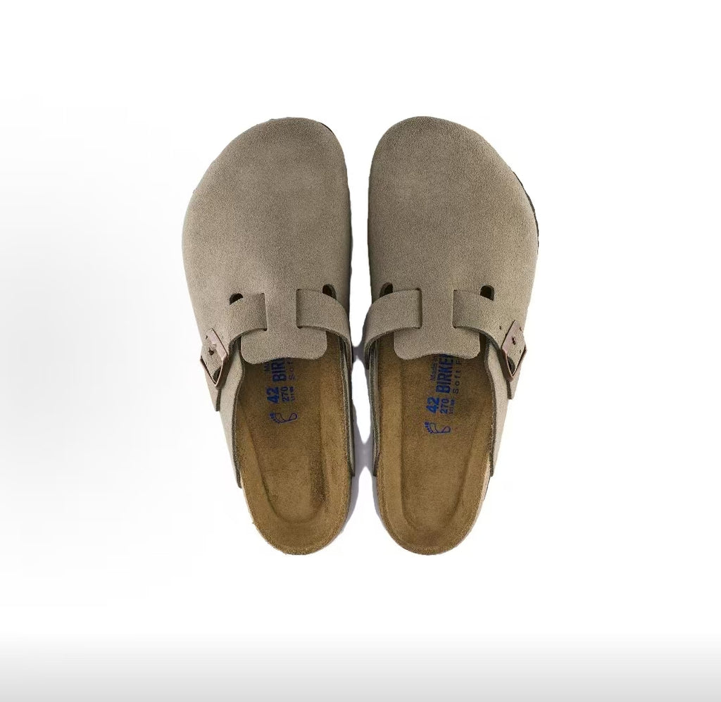 Boston - Taupe Suede Narrow Fit