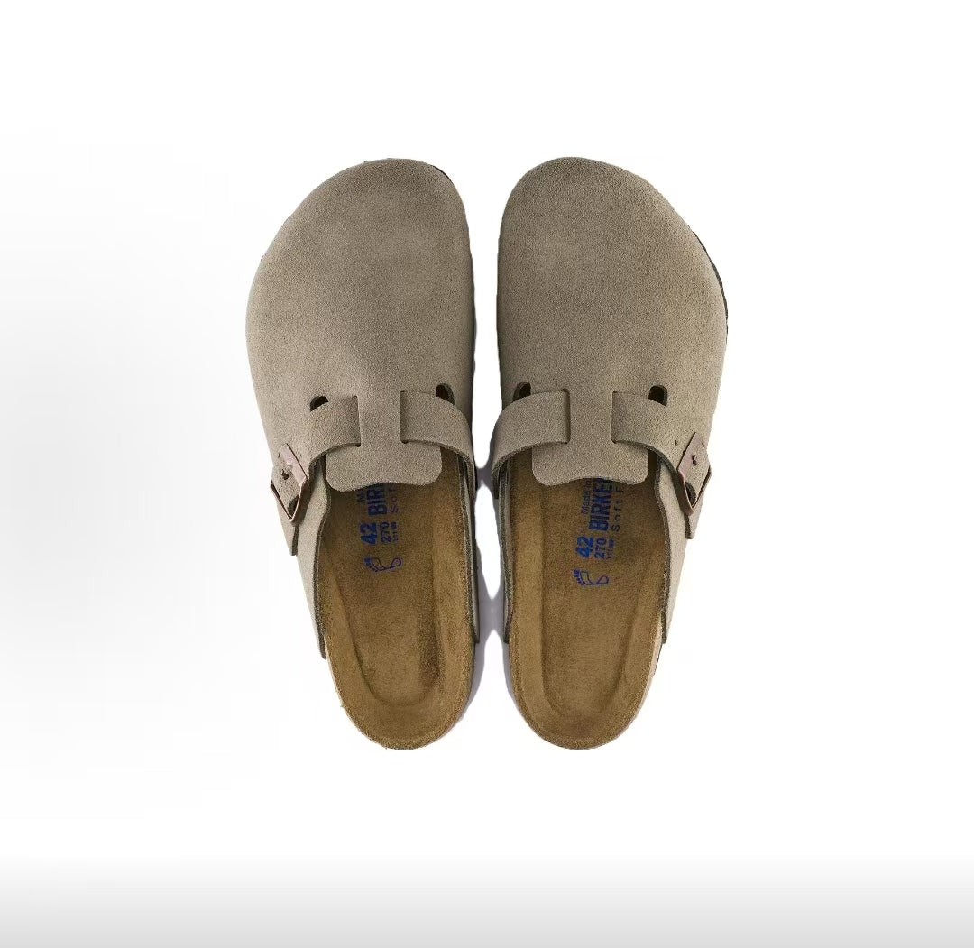 Boston - Taupe Suede Narrow Fit