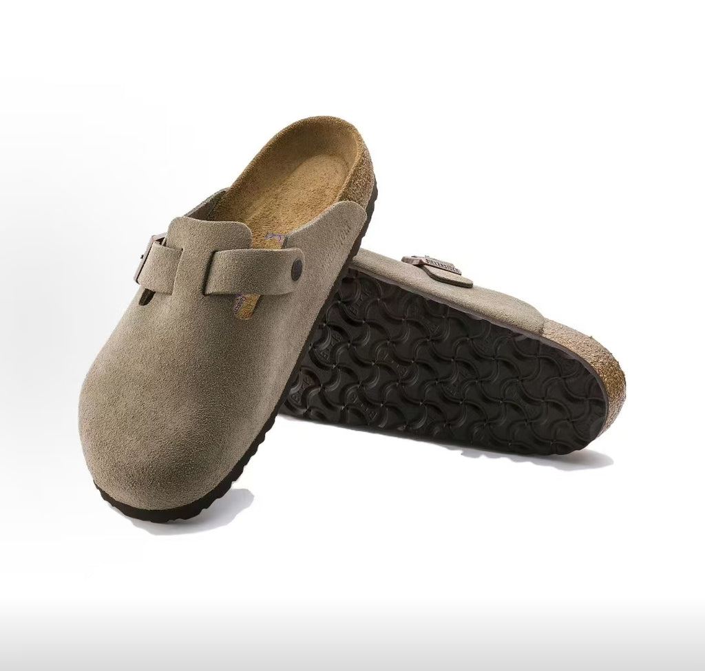 Boston - Taupe Grey Suede