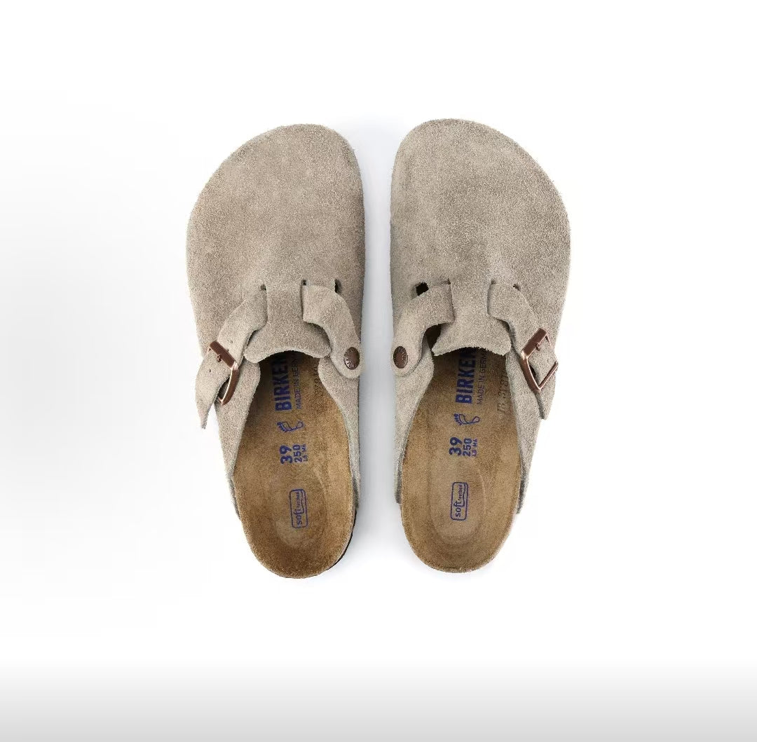 Boston - Taupe Grey Suede