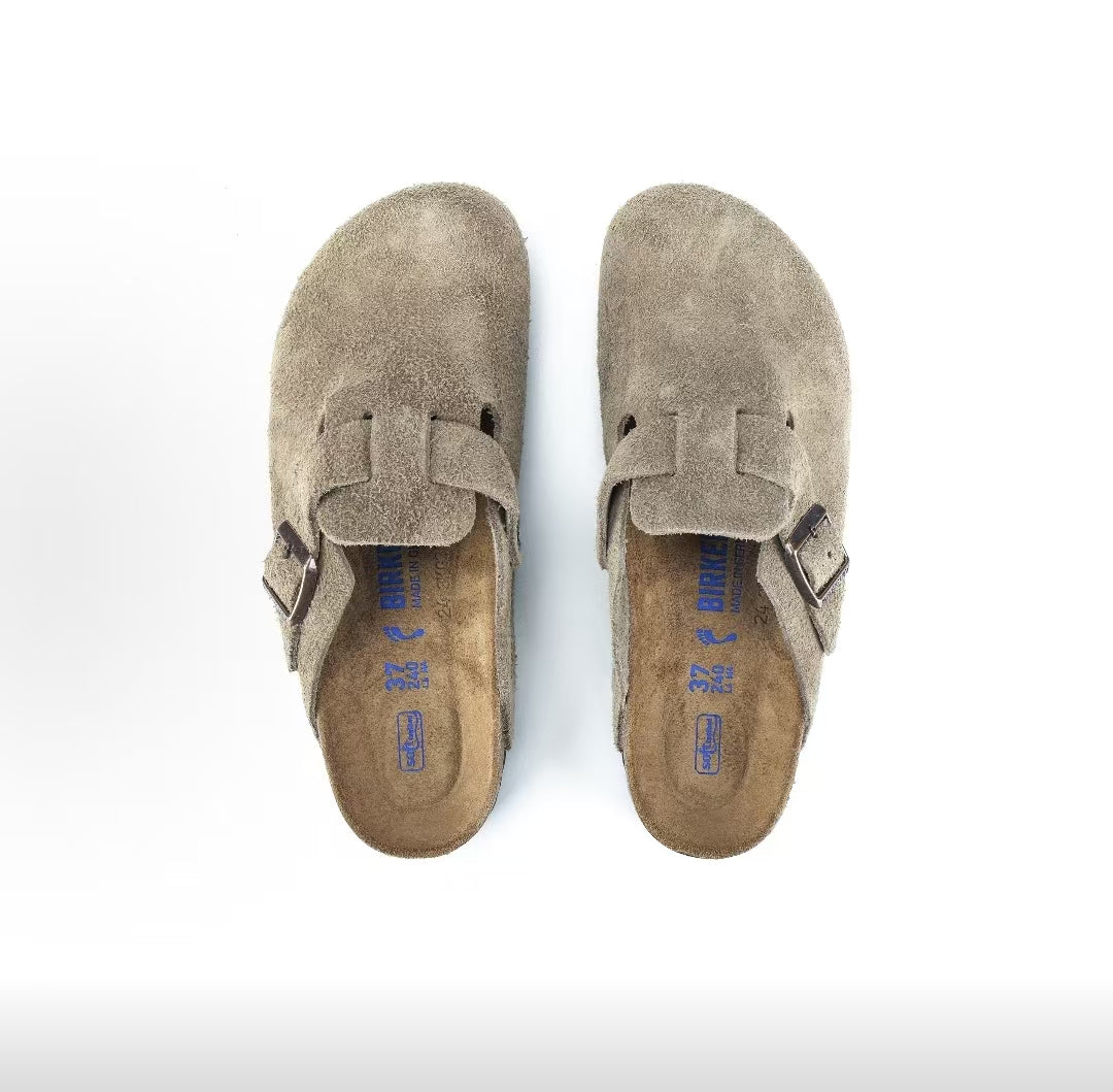 Boston - Taupe Suede Narrow Fit