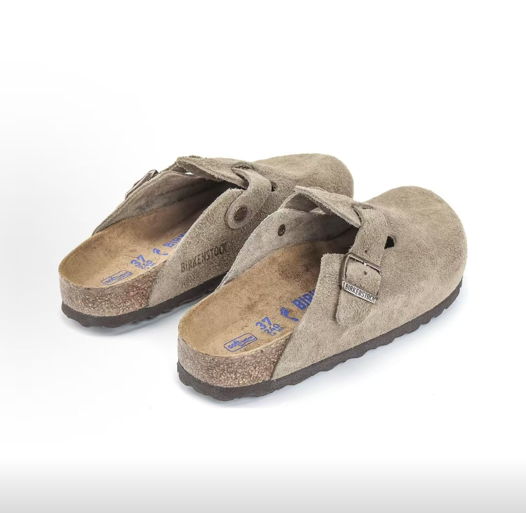 Boston - Taupe Suede Narrow Fit