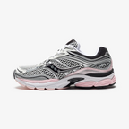 Chaussures de course Saucony argentées et roses