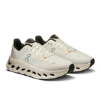 Chaussures de course On Cloudmonster crème et noires