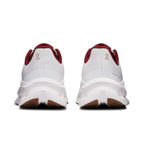 Chaussures de course On Cloudmonster blanches et bordeaux