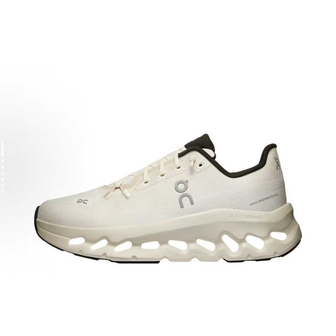 On Cloudmonster Cream Black Running Shoes