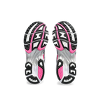 Chaussures de running ASICS argentées et roses
