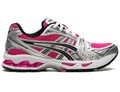 Chaussures de running ASICS argentées et roses